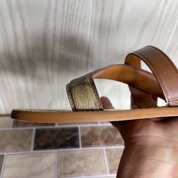COACH Harlan Beige/Khaki Sandals Preowned Size 7 - Picture 14 of 16